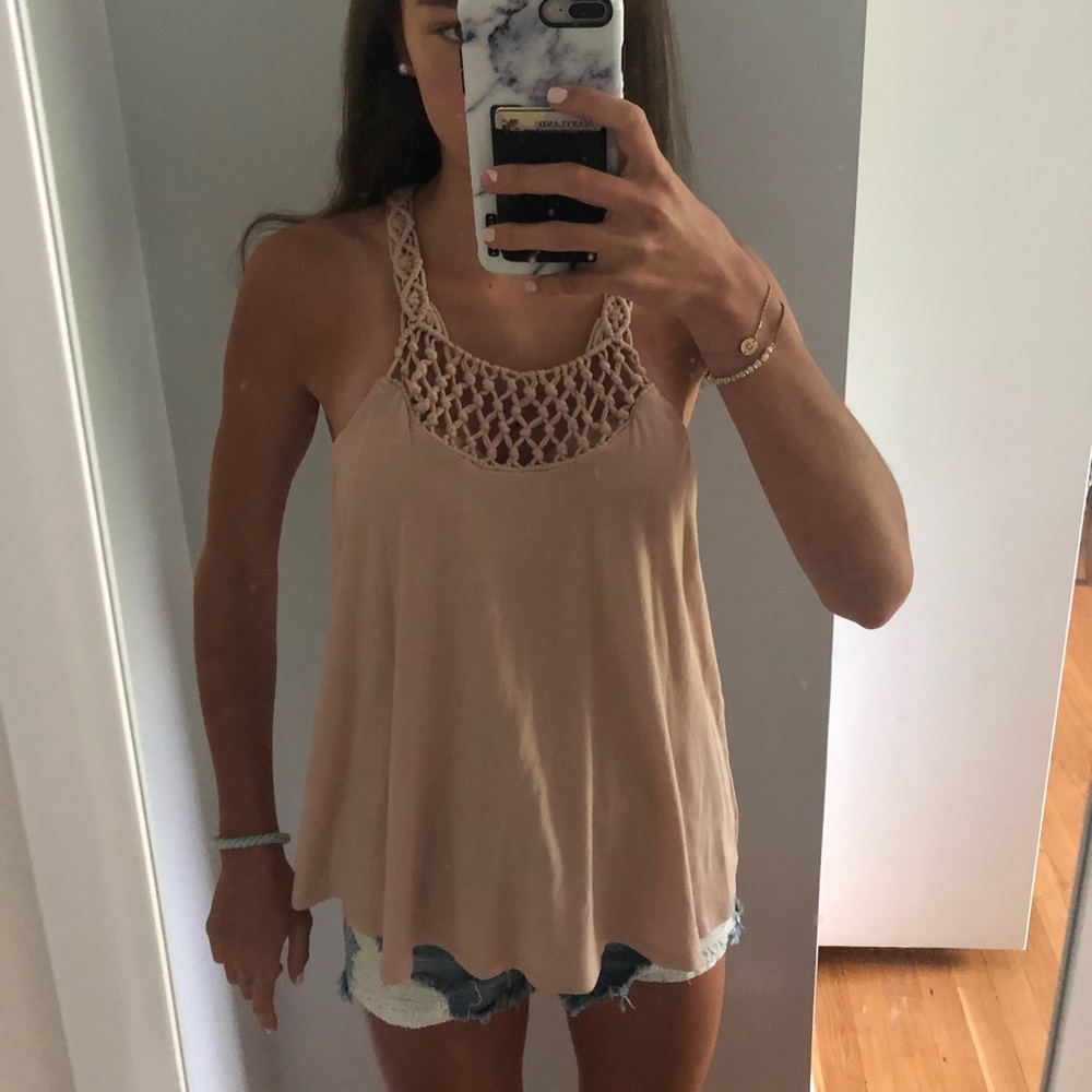 Halter cutout tank top